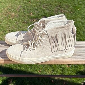 Vans High-Top Fringe Sneakers